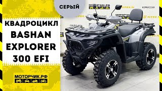 Квадроцикл Bashan Explorer 300 EFI в сером цвете [upl. by Eniamirt818]