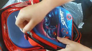 Mochila infantil  comprinha Shopee [upl. by Aihcila]