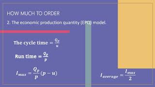 Master EPQ model for optimal production [upl. by Lipp]