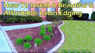 How to Install A Beautiful amp Affordable Paving Stone Edging [upl. by Tomasine741]