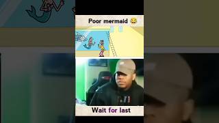 Poor Mermaid 😂  likeshare amp subscribe  shorts cartoon troling funnyshorts memes laugh [upl. by Ttezil534]