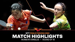 Miwa Harimoto vs Jeon Jihee  WS R16  WTT Finals Fukuoka 2024 [upl. by Ali]