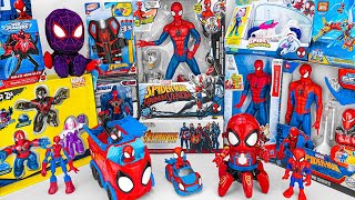 Marvels SpiderMan series Unboxing SpiderMan action dolls glowing SpiderMan electric toy gun [upl. by Polinski885]