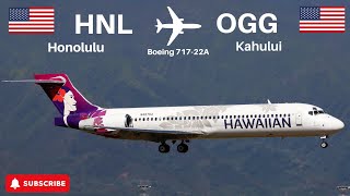 Third place  USA’s Busiest Domestic Airline Route  Honolulu HNL to Kahului OGG [upl. by Casie88]