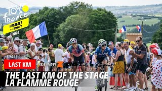 Last Km  Stage 6  Tour de France Femmes avec Zwift 2024 [upl. by Hickey]