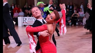 Denis Kojinov and Jeanette Chevalier USA  Slow Foxtrot  2023 WDSF 10 dance World Championship S1 [upl. by Ailegra]