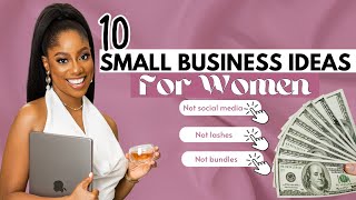 10 Small Business Ideas YOU can start under 100 As A WOMAN Make Money From Home [upl. by Rieger]