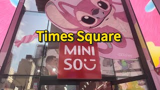 Miniso in Times Square  Miniso Store  Shopping in Times Square  New York [upl. by Eiddal]