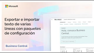 Exportar e importar texto de varias líneas con paquetes de configuración BC Wave 1 2024 [upl. by Lienet768]