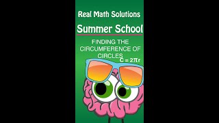 Summer School  Finding the Circumference of a Circle C  2 pi r [upl. by Fitzpatrick]