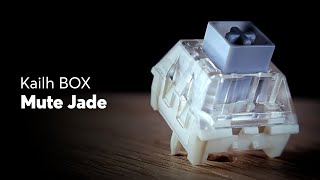 Kailh BOX Mute Jade Switch Sound Test and Review  Silent Clicky [upl. by Namilus]