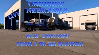 ATS night convoy scs convoy 150  128 Players [upl. by Aserehs]