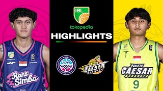 Highlight Rans Simba Bogor vs Pacific Caesar Surabaya  July 7 2024  IBL Tokopedia 2024 [upl. by Lellih497]