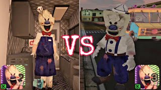 Ice Scream 2 vs Ice Scream 3 Mod New Game  Intro  Escape  Ending Freaky Clown Town Mystery [upl. by Qahsi]