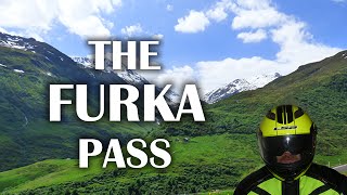 Motorbike ride in The Furka Pass Hospental CH  Gletsch CH [upl. by Ecraep804]