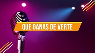 Que ganas de verte Karaoke Original Marco Antonio Solis [upl. by Silloh]