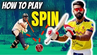 How to Play SPIN Bowling in Cricket  LIFE Changing TIPS by IPL Coach 🔥🔥 Spinners ko kaise khele ✅ [upl. by Sirred]