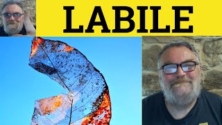 🔵 Labile Meaning  Labile Definition  Lability Examples  Formal Vocabulary  Labile  Lability [upl. by Drye]