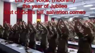 Americas Marines Singing Days of Elijah with Lyrics Tuesday Club [upl. by Lynnell918]