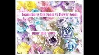 Foamiran vs Silk Foam vs Flower Foam What is the difference  Emilia Sieradzan [upl. by Nonarb]