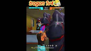 Trogon 1v4 gameplay 🥵🔥freefirevideoshorts freefiregameplay freefirevideos cs1v4 [upl. by Jermyn]