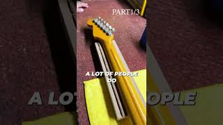 Japanese Fender Stratocaster Refret  Part 1 of 3 [upl. by Mensch]