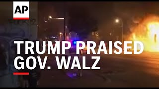 Trump praised Minnesota Gov Walz in 2020 for response to unrest over Floyds murder audio shows [upl. by Enehs]