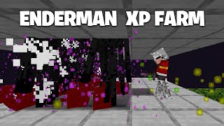 EASIEST ENDERMAN XP FARM  Bedrock amp Java [upl. by Yracaz]