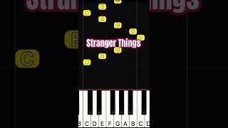 Stranger Things Theme  🎹 Piano Tutorial shorts pianotutorial synthesiatutorial piano [upl. by Merrilee384]