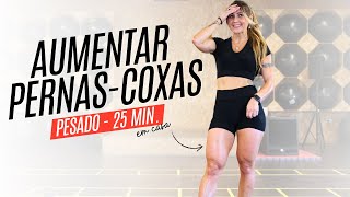 Treino Pesado para Aumentar Coxas  Quadríceps em casa [upl. by Lewin]