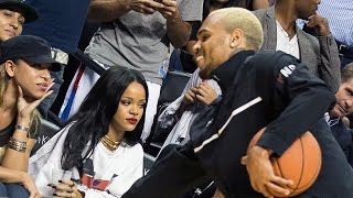 Awkward Chris Brown and Rihanna Reunion [upl. by Juster309]