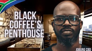 🇿🇦EXCLUSIVE Full Tour of Black Coffees Penthouse In Joburg CBD🤯✔️ [upl. by Dee]