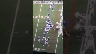 Daniel Jones misses wide open slayton for a TD and under throws him by 6 feet [upl. by Adiasteb]