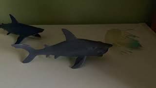 Sharks vs Jellyfish Stop Motion [upl. by Nolrah206]