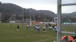 Résumé Match de rugby Fédérale 3  BORT LES ORGUES  MAURIAC  1er MARS 2009 [upl. by Aizti910]