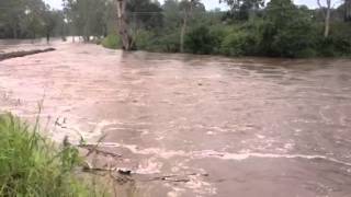 LOCKYER CREEK FLOODING  POINTINGS BRIDGE [upl. by Prober]