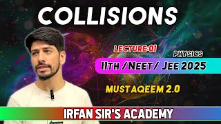 collisions 💥 part 1  11th JEENEET  physics  pro level [upl. by Pazia765]