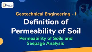 Definition of Permeability of Soil  Permeability of Soils and Seepage Analysis [upl. by Zamora]