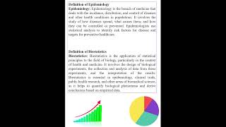 Definition of Epidemiology and Biostatistics datanalysis [upl. by Yrennalf]