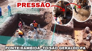 Como está agora os trabalhos na Ponte de Xambioá TO São GeraldoPA [upl. by Phenica]