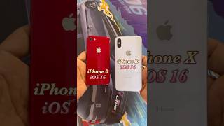 iPhone 8 iOS 16 vs iPhone X iOS 16 [upl. by Saxe]