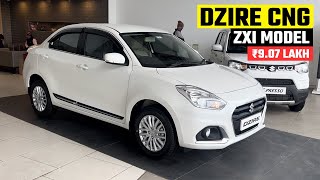 Maruti Dzire Zxi CNG ₹907 Lakh  Dzire Zxi CNG 2024  Maruti Dzire CNG 2024 New Model [upl. by Alrahs17]