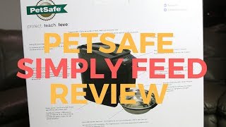 Smart Home Automatic Pet Feeder PetSafe Healthy Pet Simply Feed Unbox and Review [upl. by Amasa371]