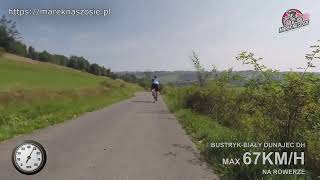 Bustryk  Biały Dunajec  downhill max speed 67 kmh [upl. by Dar71]