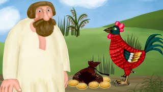 The Giant Rooster  Cartoon Story of Hens for Children [upl. by Arved]