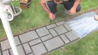 How to make cobblestonelook walkway  COMPLETE TUTORIAL [upl. by Salokin675]