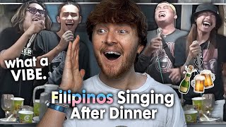 THIS IS A VIBE Filipinos Singing After Dinner  Limuel Llanes and Friends  Reaction [upl. by Anavi]