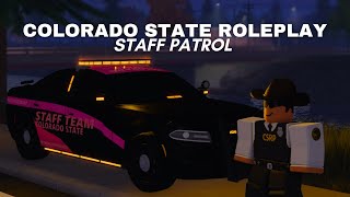 Patrolling as a STAFF MEMBER in COLORADO STATE ROLEPLAY  Ep 2  ERLC Roblox [upl. by Ethelbert982]