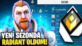 YENİ SEZONDA tekrardan RADİANT OLDUM  Valorant [upl. by Toms]