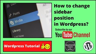 How to change sidebar position in Wordpress [upl. by Anyotal650]